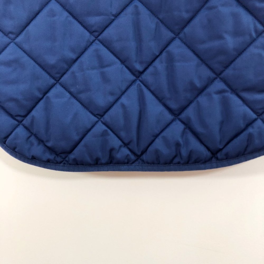 J. CREW Blue Quilted Full-Zip Puffer Vest G7520 Size M - Picture 10 of 12